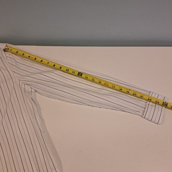 Express 1MX Extra Small Extra Slim Stretch Cotton Button Down Long Sleeve Shirt - Picture 13 of 13